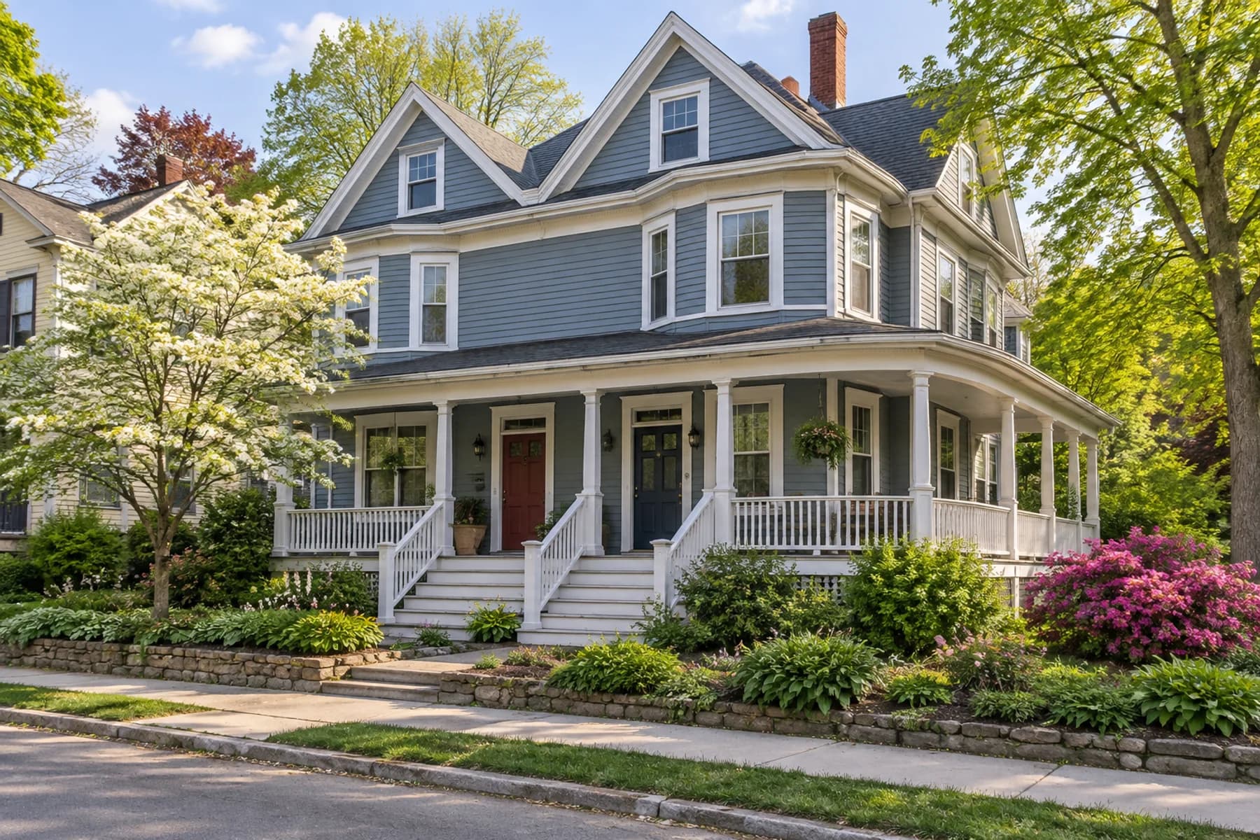 Illustrative Framingham-area residential scene; not a current listing.
